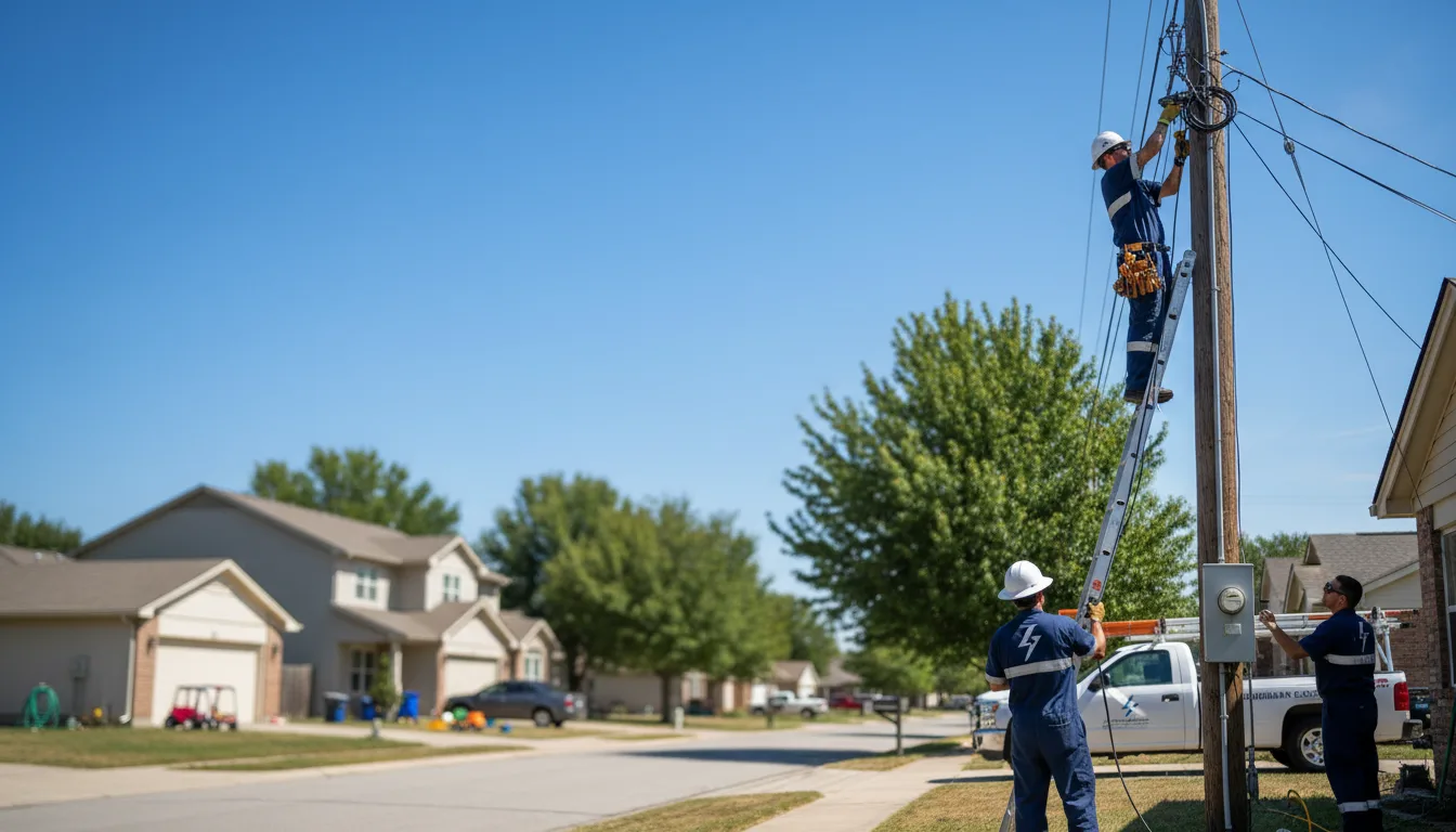 Residential electrician providing installation services in Millston, WI